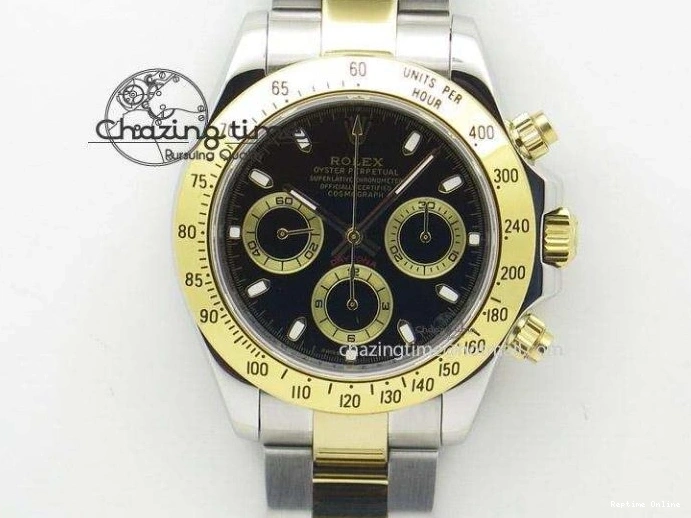 0219 Daytona 116508 QF 1:1 Best Edition YG Black Dial on YG Bracelet SH4130 V3 (Gain Weight) Tailored 1720